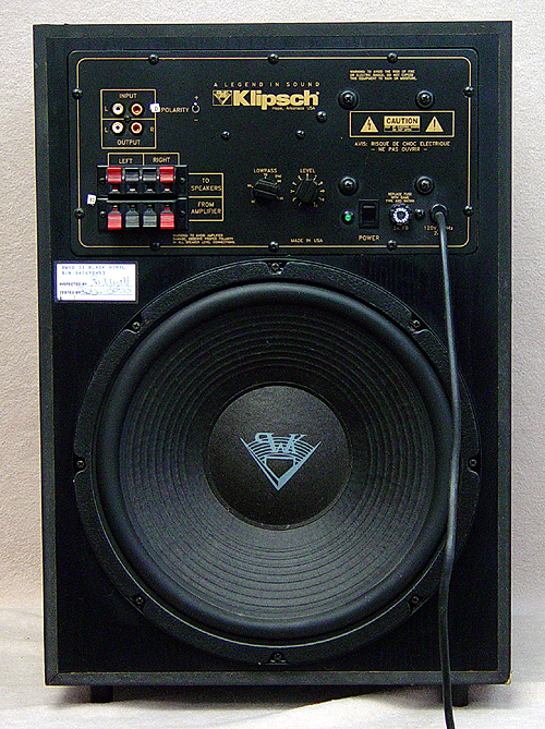 old klipsch subwoofer